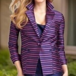Talbots Striped Blazer